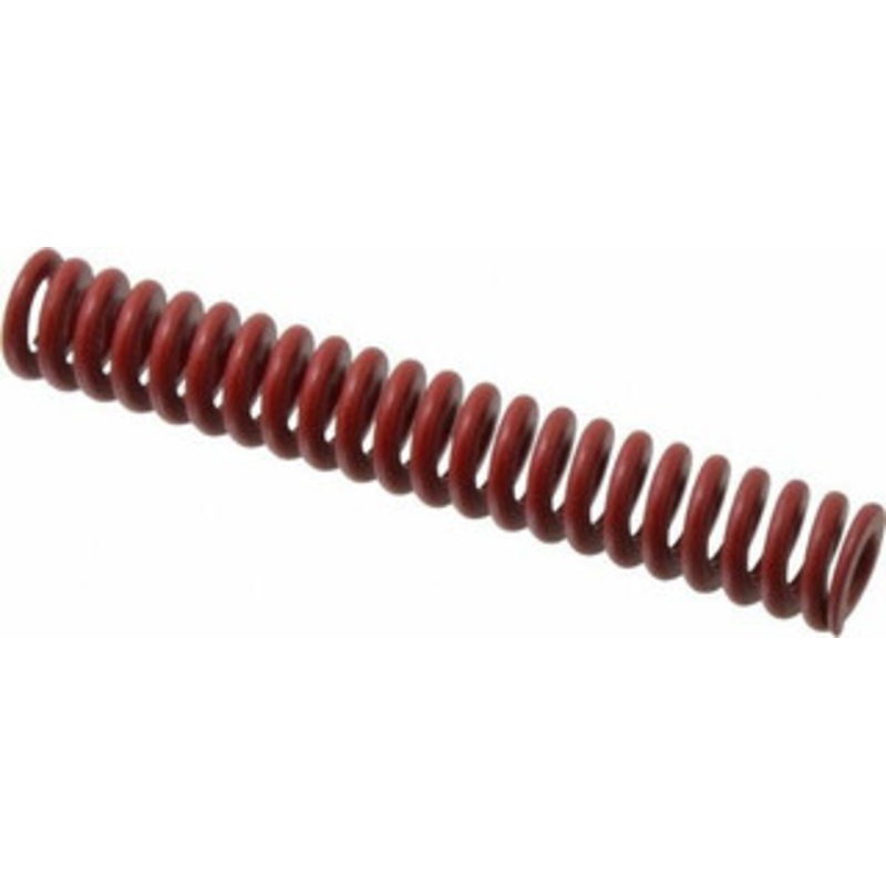 Associated Spring Raymond 20mm Hole Diam, 10mm Rod Diam, 5 Free Length, Red Die Spring 1295.8 N Max Deflection, 38mm Max Deflection, Strong Duty, Chromium Alloy Steel 205-420 – 67900829