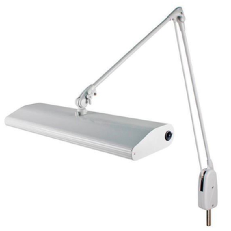 Dazor Dove Gray 43 Fluorescent Pivot Base Task Lamp – 125C3-DG-DL
