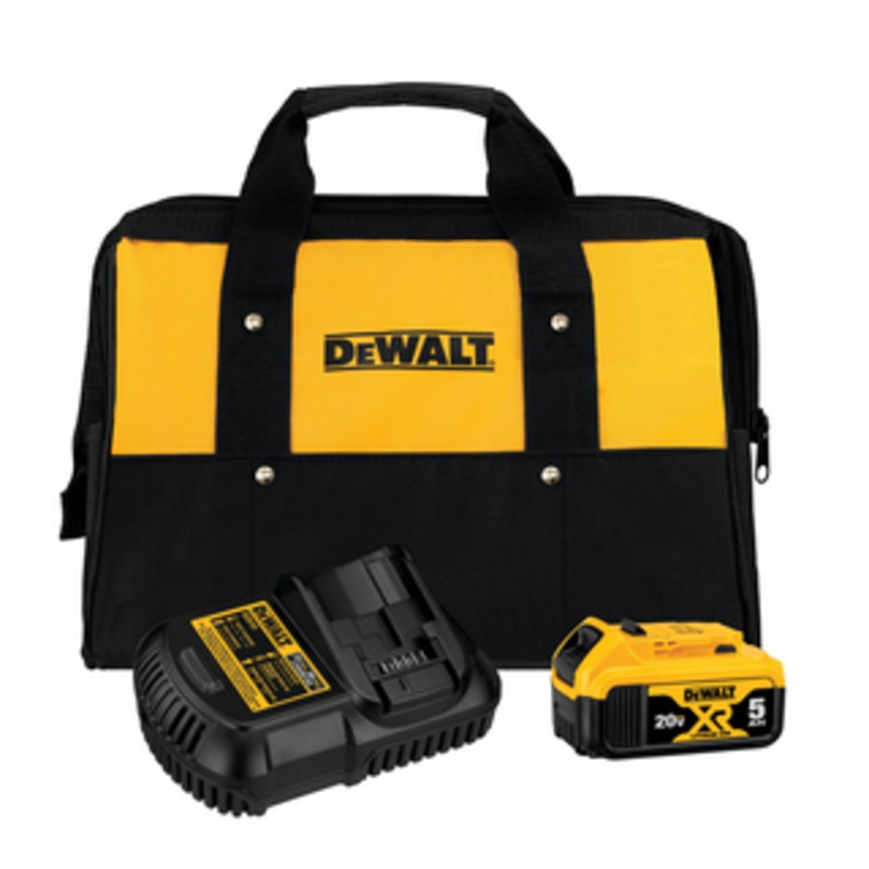 DeWALT 5 Amp Battery Bag and Charger Kit – DWDCB205CK