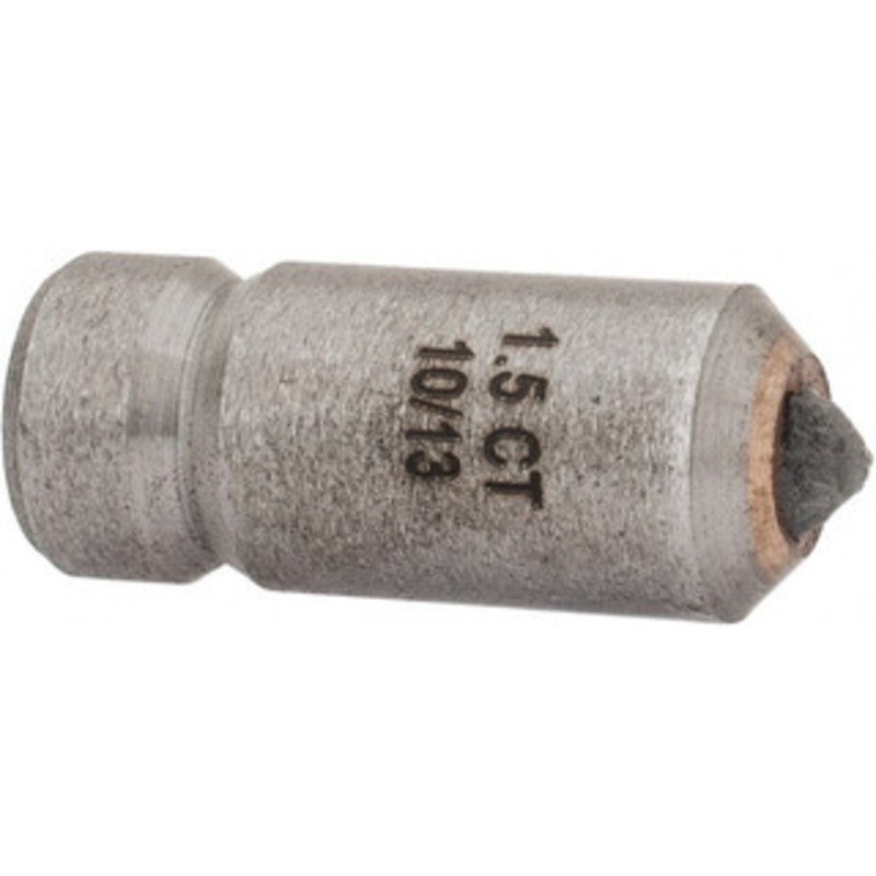 Made in USA 1-1/2 Carat Single Point Small Norton Diamond Dresser 7/16 Shank Diam, 1-1/8 Shank Length 66260102964 – 03534153