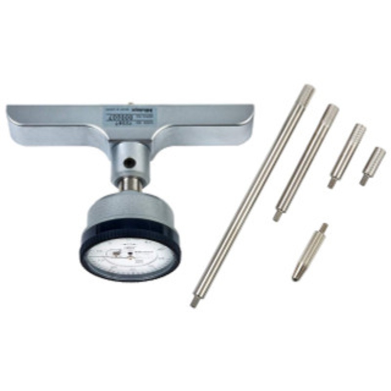 Mitutoyo ABSOLUTE Dial Depth Gage, 0-8 Range, 2 Stroke, 2.5 x 0.63 Base – 7238T