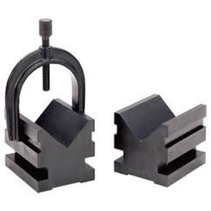 Brown & Sharpe V-Block With Clamp – 599-749-1