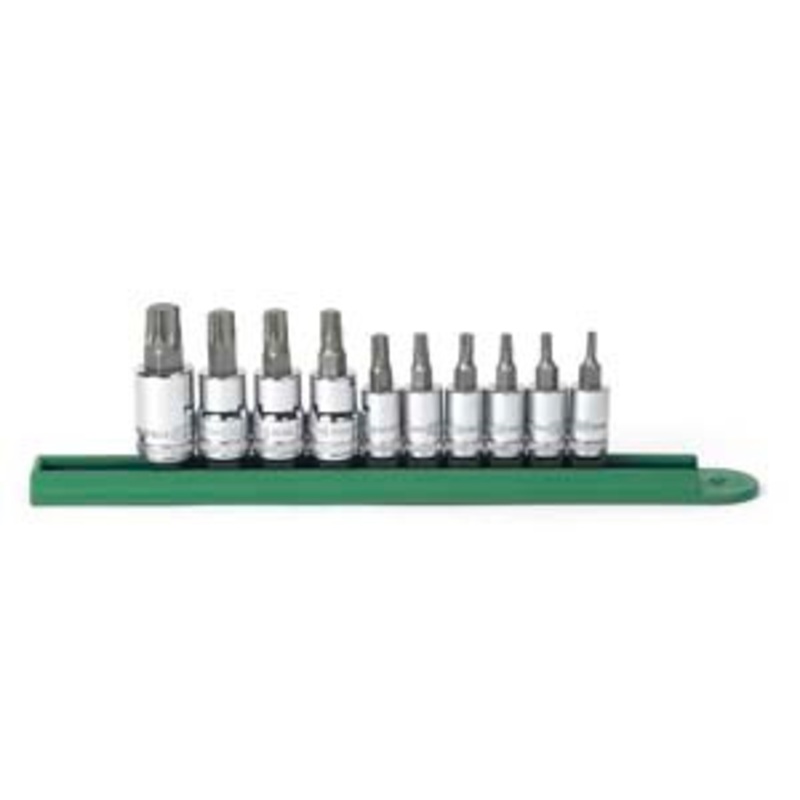 GEARWRENCH 10 Piece 1/4 and 3/8 Dr. Torx Press Fit Bit Socket Set – KD80722