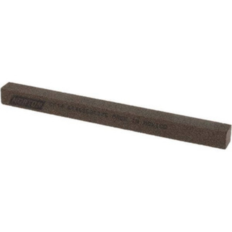 Norton 4 Long x 1/4 Wide x 1/4 Thick, Aluminum Oxide Sharpening Stone Square 61463686075 – 00578070