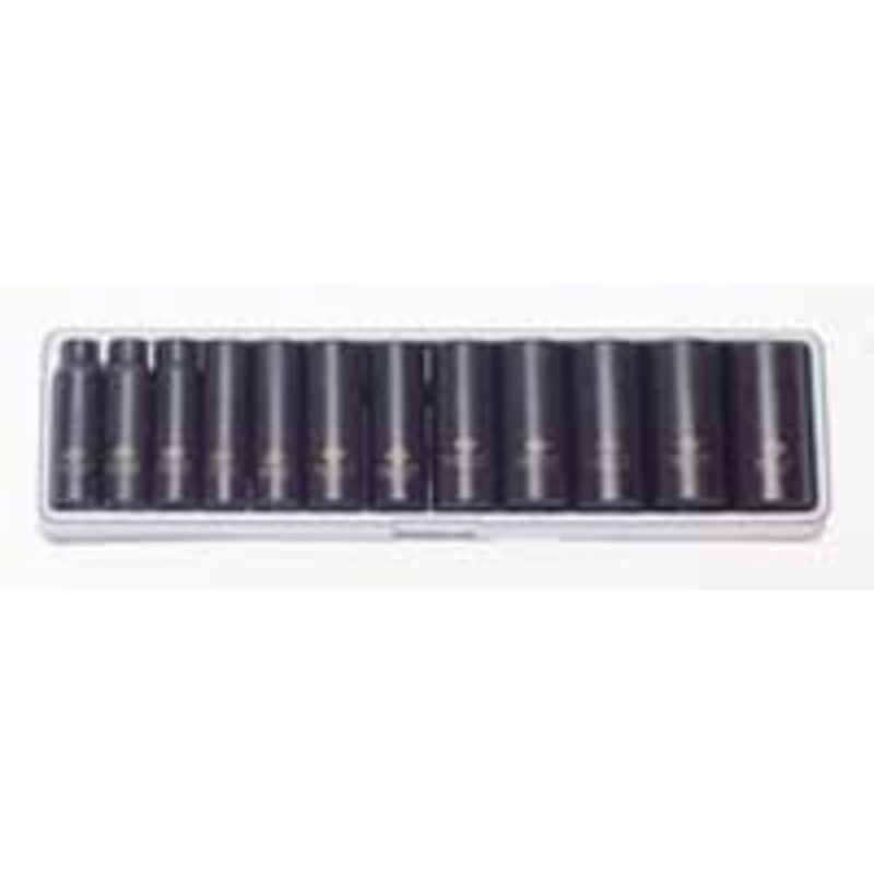 Sunex 12 Piece 3/8 Drive Impact Socket Set 5/16 – 1  Deep – SU3361