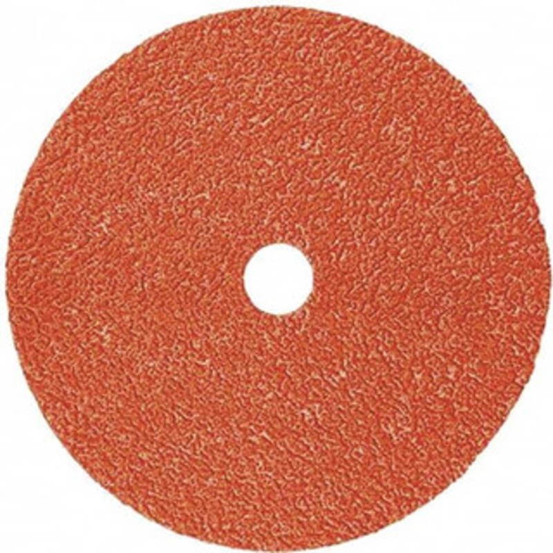 3M 4-1/2 Diam, 7/8 Hole, 36+ Grit Ceramic Fiber Disc 13,300 Max RPM, Series 787C 7100099275 – 32324378