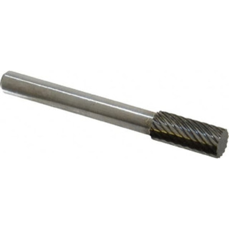 Atrax 5/16 Cut Diam, 1/4 Shank Diam, Carbide Single Cut Cylinder Burr Flat End, 2-1/2 OAL, 3/4 LOC SA-2SC-ATX – 85285203
