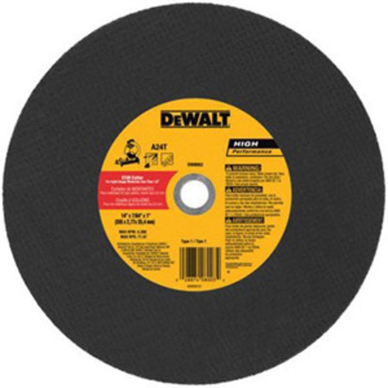 DeWALT 14 Metal Cutting Chop Saw Wheel – DW8003