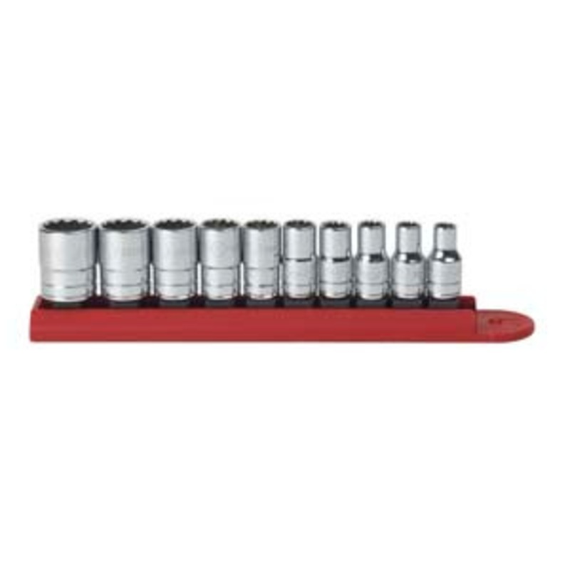 GEARWRENCH 10pc. 1/4 Dr. 12pt. Standard SAE Socket Set – KD80307
