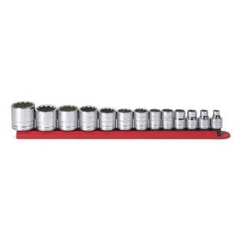 GEARWRENCH 13 pc. 3/8 Dr. 12 pt. Standard SAE Socket Set – KD80561