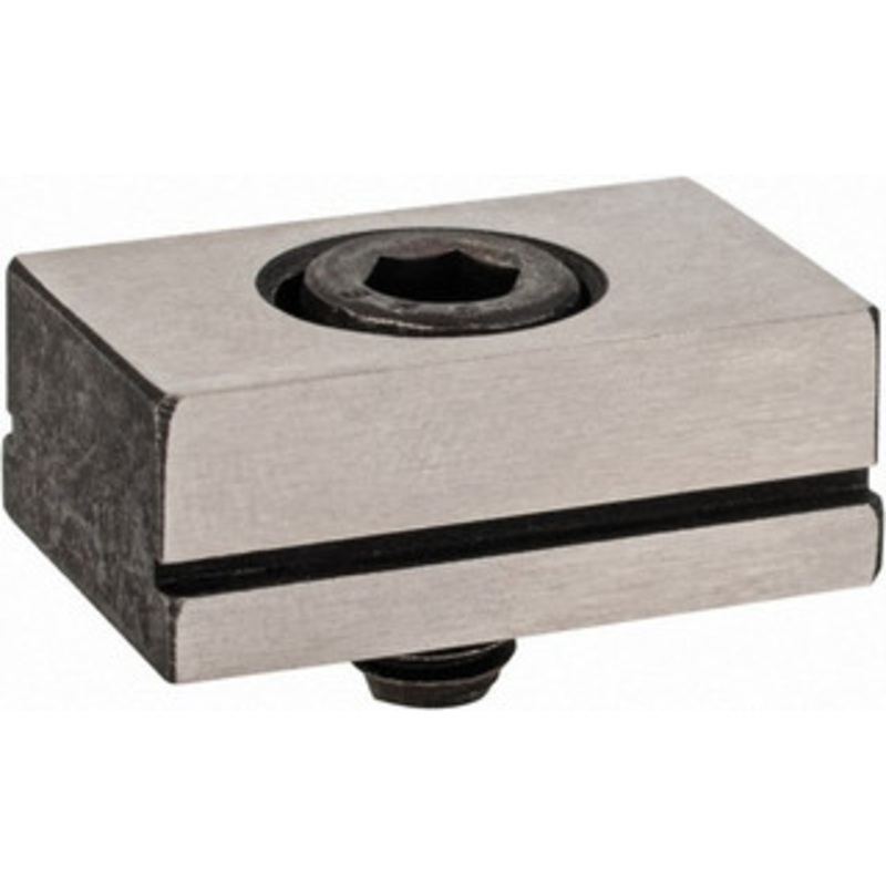 Kurt 11/16 Base Width, 5/8 Slot Width, 1/4 Fastener Diam Compatibility, Step Fixture Key 7/32 Slot Height, 0.12 Base Height, 1 OAL x 11/16 Overall Width x 3/8 Overall Height D50-33A – 09214644