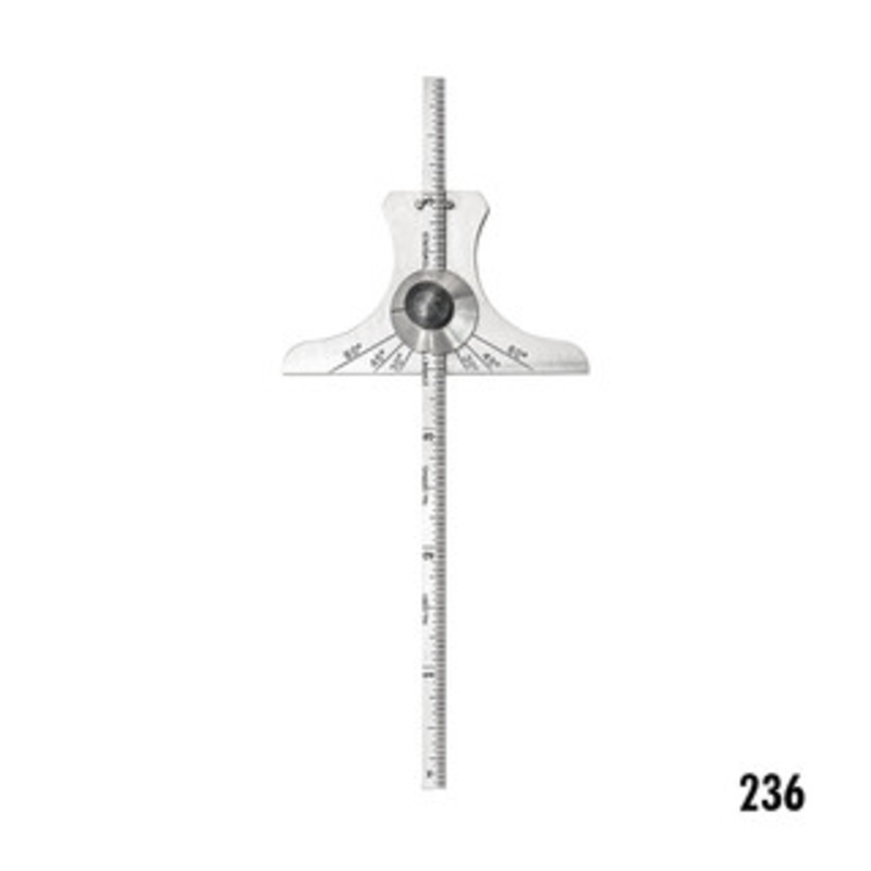 Starrett 236, 236H Combination Steel Rule Depth and Angle Gages