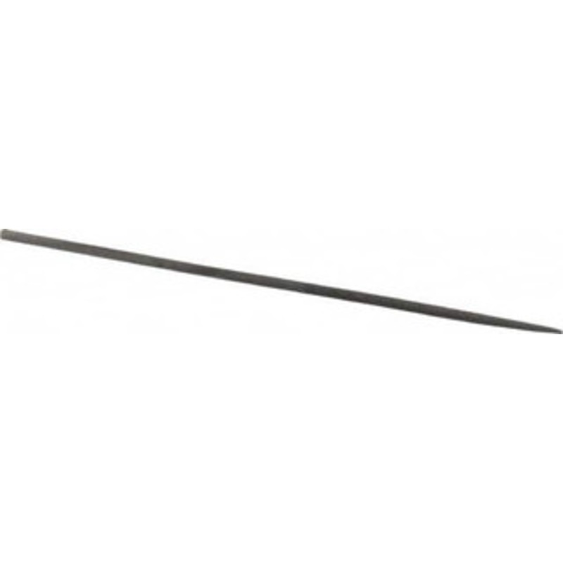 Value Collection 4 Needle Precision Swiss Pattern Round File 0 Cut, 0 Cut, 2 LOC, 4 Width x 0.08 Thick, with Handle 382-0401 – 00660001