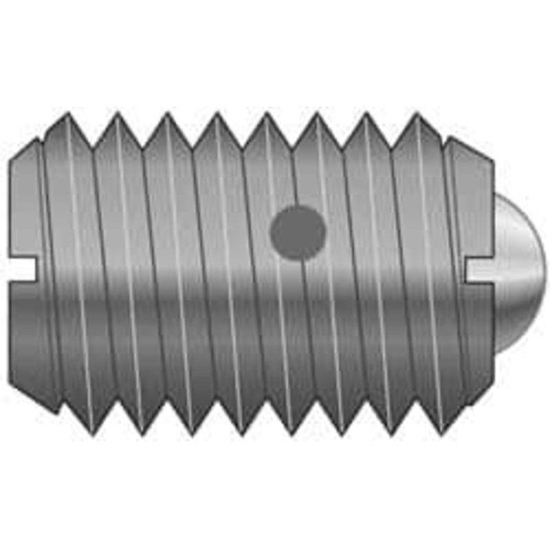 Vlier M12x1.75, 8mm Ball Diam, 22mm Body Length, 2.5mm Max Ball Reach, Threaded Ball Plunger Stainless Steel Body, Nylon Ball, 2.25 Lb Initial End Force, 4.5 Lb Final End Force DSBML12 – 04400057