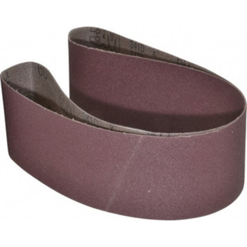 3M 3 Wide x 48 OAL, 60 Grit, Aluminum Oxide Abrasive Belt Aluminum Oxide, Medium, Coated, X Weighted Cloth Backing, Series 341D 7010511081 – 00377127