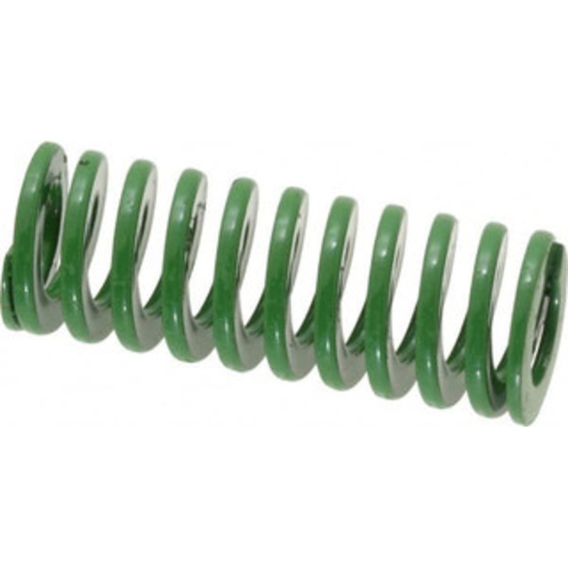 Danly 3/4 Hole Diam, 3/8 Rod Diam, 2 Free Length, Green Die Spring 14.2 Lb Max Deflection, 0.8 Max Deflection, Light Duty, Chromium Vanadium Steel 9-1208-11 – 76010651