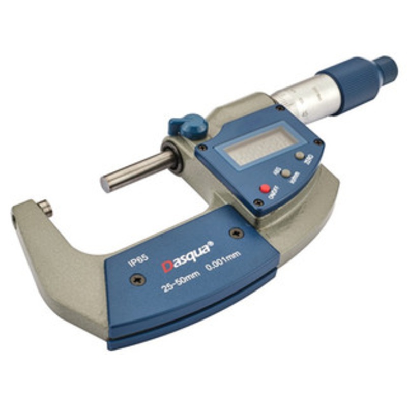 Dasqua 25-50mm/1-2 IP65 Digital Outside Micrometer – 4410-1110