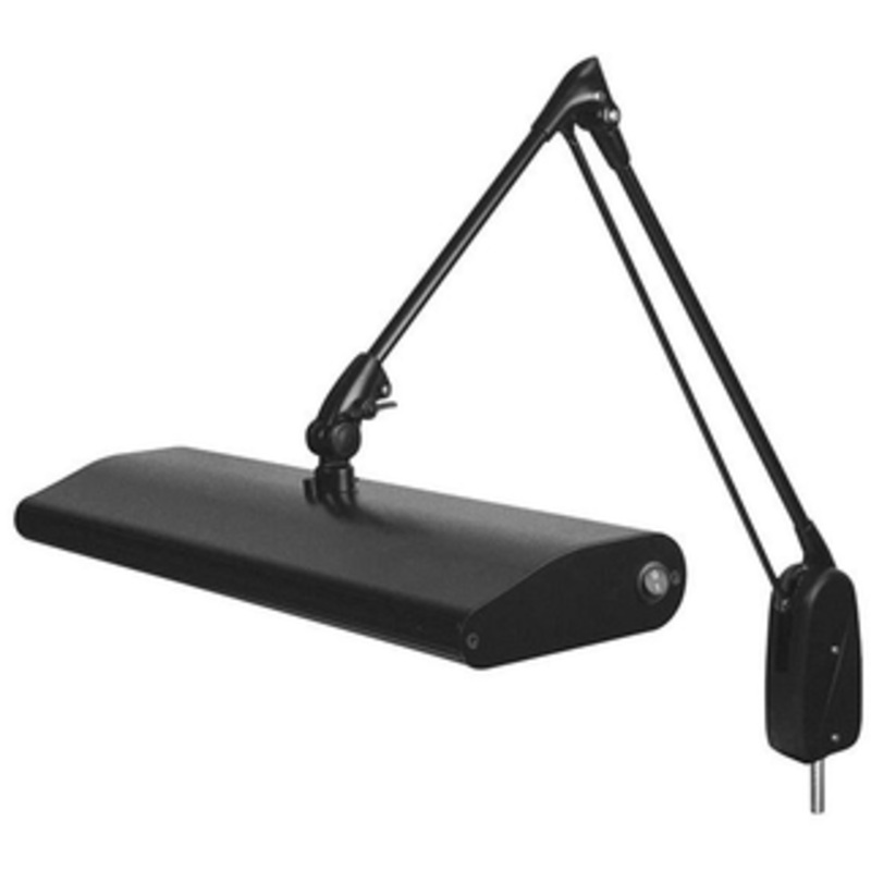 Dazor Black 33 Fluorescent Pivot Base Task Lamp – 125C3-BK-DL