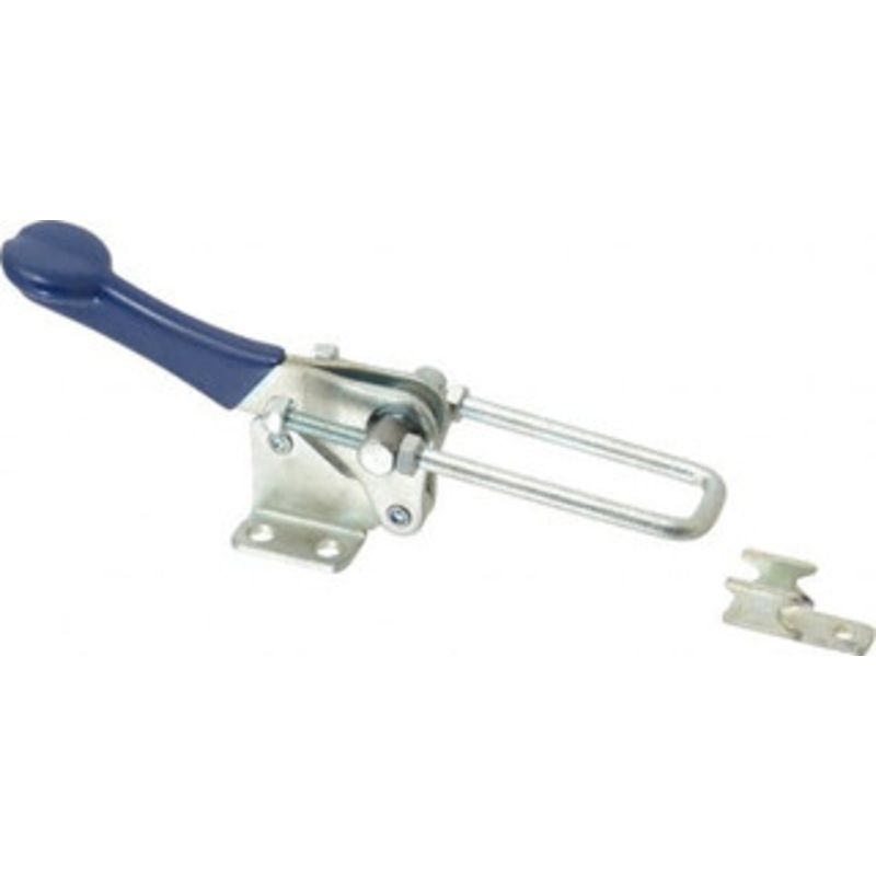 Gibraltar 1,000 Lb Capacity, Vertical, U Hook, Flanged Base, Carbon Steel Pull Action Latch Clamp 2 Drawing Movement, 4-1/4 OAL, Straight Handle GIB-LU-410-2 – 77863942