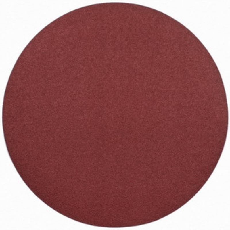 Merit Abrasives 24 Diam, 50 Grit Aluminum Oxide Adhesive PSA Disc Coarse Grade, Black, Cloth Backing, Flexible, Use with Stationary Disc Sanders 08834174018 – 72384027