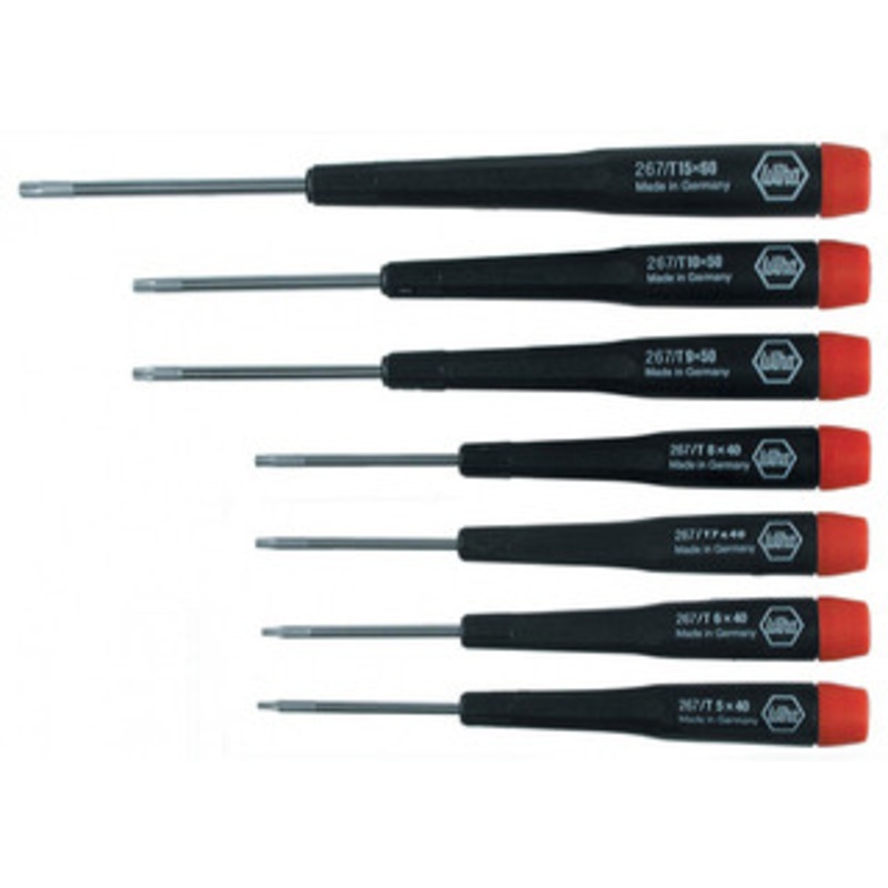 Wiha Precision Torx Screwdriver 7 Piece Set, T5-T15 – 26792