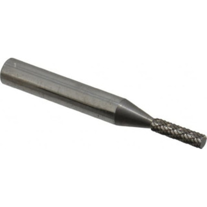 Atrax 1/8 Cut Diam, 1/4 Shank Diam, Carbide Double Cut Cylinder Burr Flat End, 2 OAL, 5/8 LOC SA-11DC-ATX – 07588387