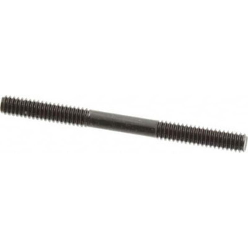 Gibraltar 1/4-20 3 OAL Equal Double Threaded Stud Alloy Steel, Black Oxide Finish, 1 Equal Thread Length 40304G – 74366089