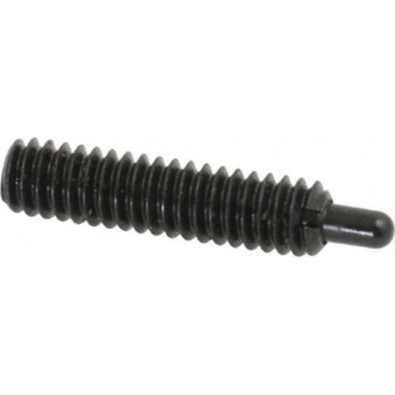 Jergens 1/4-20, 1 Thread Length, 3/16 Plunger Projection, Steel Threaded Spring Plunger 0.119 Max Plunger Diam, 1 Plunger Length, 3 Lb Init End Force, 13 Lb Final End Force, 1/8 Hex 26824 – 82411083
