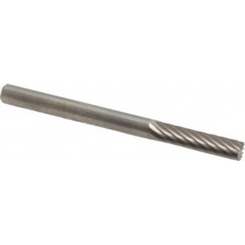 SGSPRO 1/8 Cut Diam, 1/8 Shank Diam, Carbide Single Cut Cylinder Burr with End Cut End Cut End, 9/16 LOC 11500 – 05292784