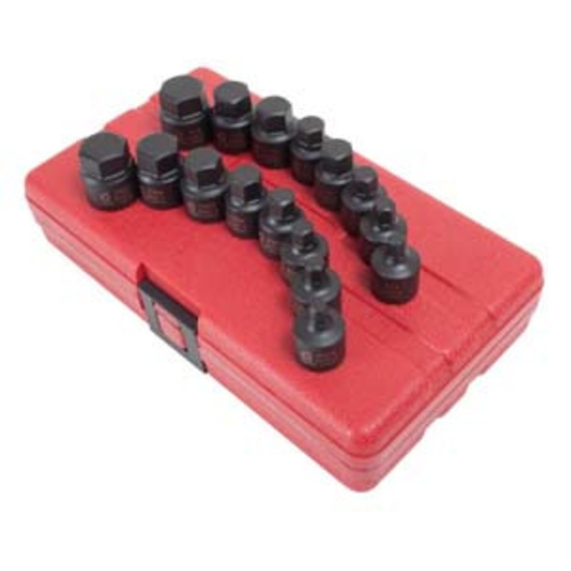 Sunex 3/8 Drive SAE & Metric Stubby Impact Hex Driver Set – SU3646