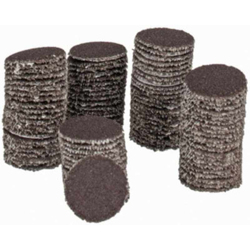 Tru-Maxx 1/2 Diam, 240 Grit Aluminum Oxide Adhesive PSA Disc Very Fine Grade, X Weighted Cloth Backing, For Right Angle/Vertical Shaft Portable Grinders 7000050-240 – 78280534