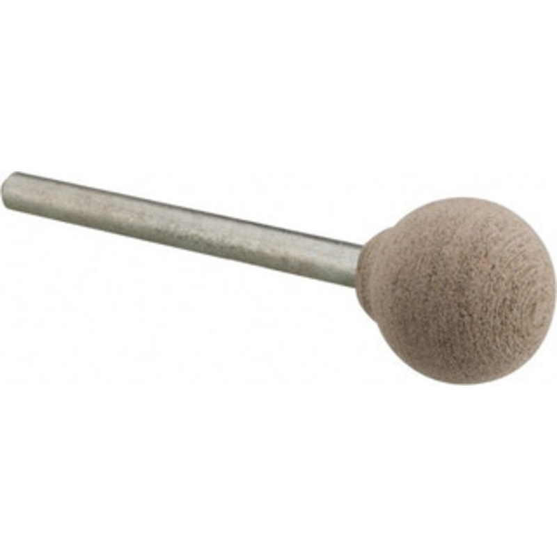Cratex 1/2 Head Diam x 1/2 Thickness, B121, Ball End, Aluminum Oxide Mounted Point Fine Grade, 120 Grit, 21,000 RPM B121A120CXG18 – 67186973