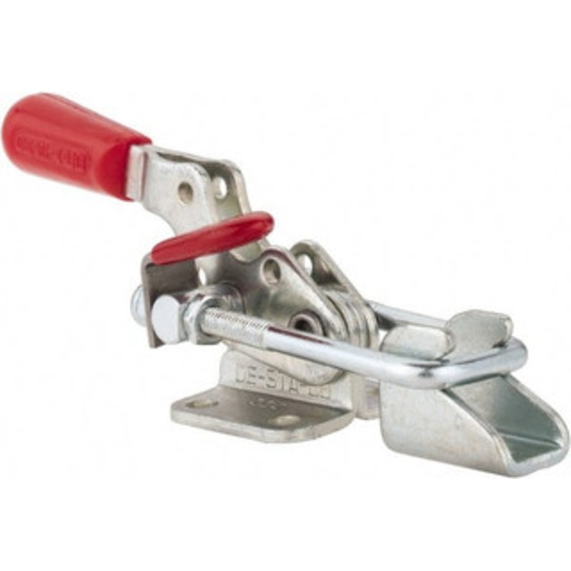 Destaco 360 Lb Capacity, Horizontal, U Hook, Flanged Base, Carbon Steel Pull Action Latch Clamp 1.18 Drawing Movement, 3.88 OAL, Threaded U Hook, Straight Handle 323 – 06966709