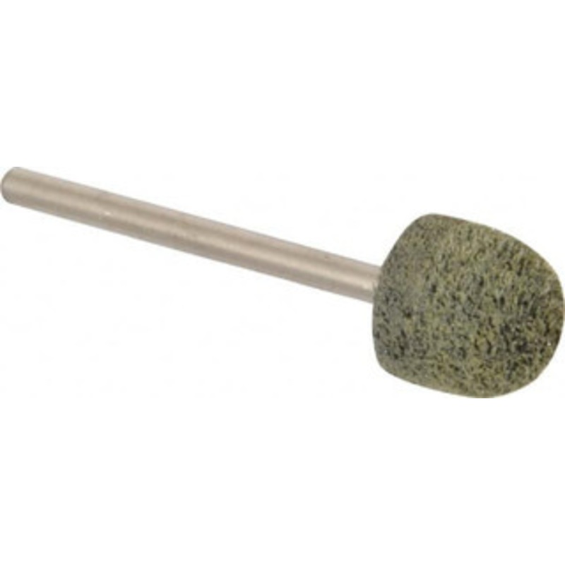 Grier Abrasive 1/2 Head Diam x 1/2 Thickness, B90, Ball Nose End, Silicon Carbide Mounted Point Green-Gray, Fine Grade, 34,500 RPM B90-S6-17574 – 04691879