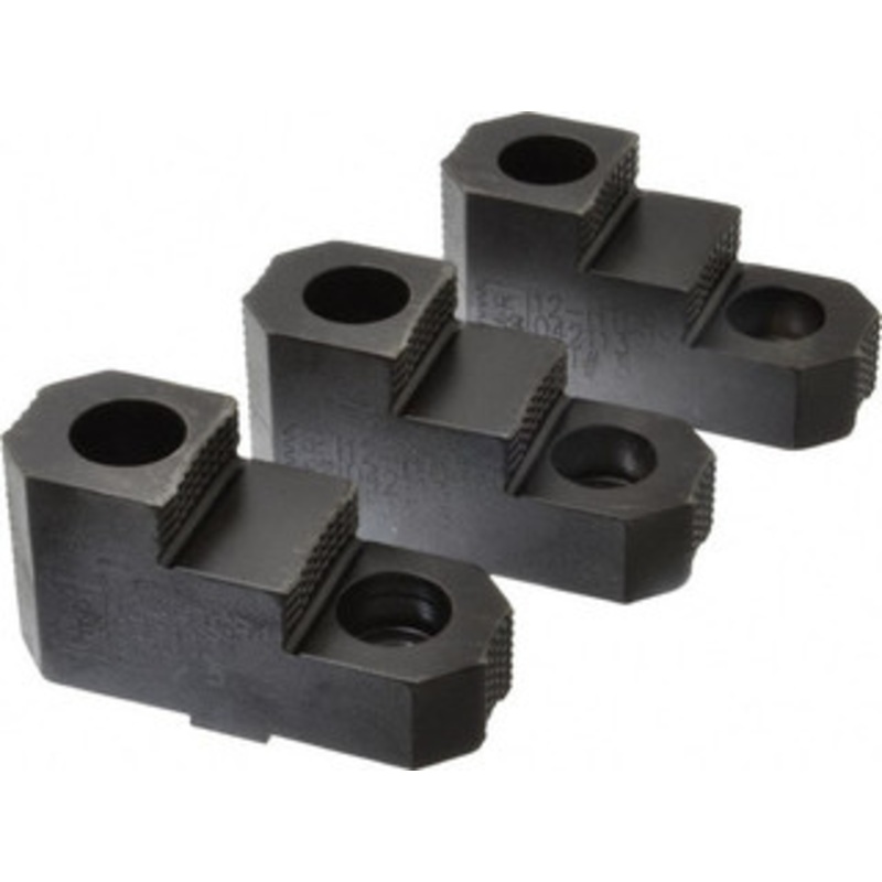 H&R Mfg. 12 Max Chuck Diam Tongue & Groove Hard Lathe Chuck Top Jaws 2 Steps, Mild Carburized Steel, 1/2 Groove Width, 1-3/4 OAW x 4.55 OAL x 2.469 OAH HR-12 HTGRJ – 96404355