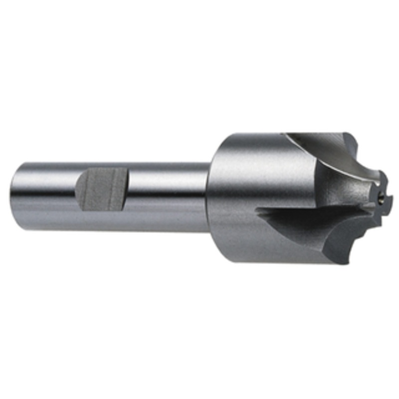 KEO 4 Flute H.S.S. Corner Rounding End Mill, 1/4 Radius, 3/4 Shank Diam., 1 Cutter Diam., 3/8 Tip Diam., 3-1/4 Overall Length