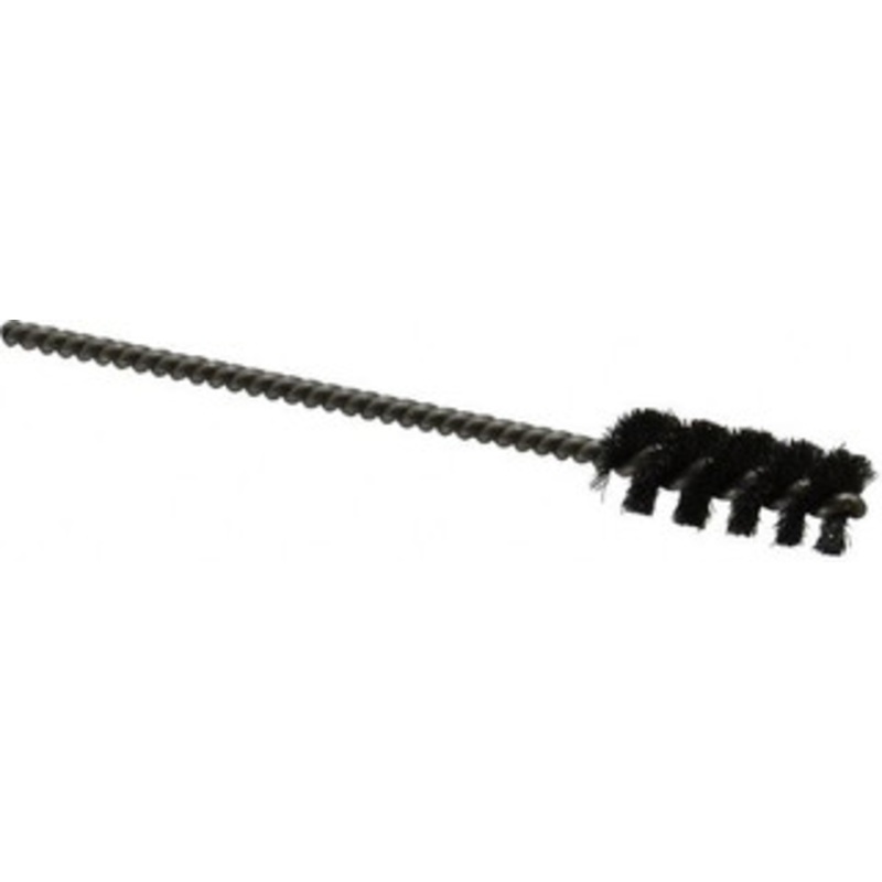 Made in USA 3/8 Diam Helical Steel Tube Brush 0.004 Filament Diam, 1 Brush Length, 3-1/2 OAL, 0.11 Diam Stainless Steel Shank 09-400614 – 03715380