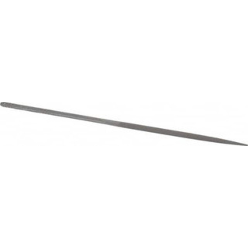 Nicholson 5-1/2 Needle Precision Swiss Pattern Crossing File 0 Cut, 2-1/2 LOC, with Handle 37500 – 60303740