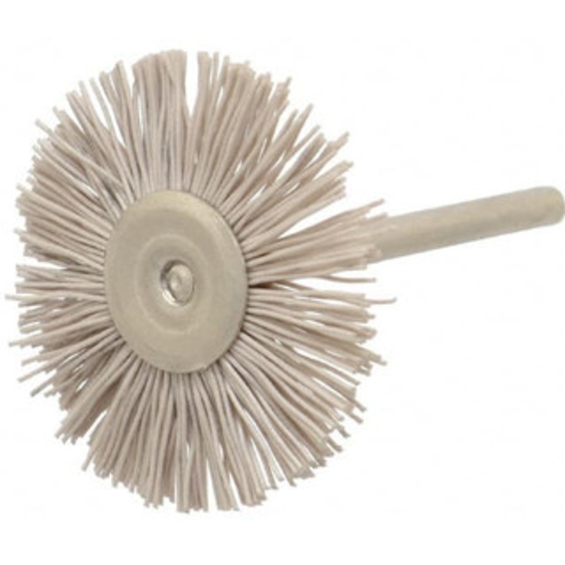 Osborn 1-1/4 OD, 1/8 Shank Diam, Nylon Wheel Brush 3/32 Face Width, 6,000 RPM 0007577000 – 00079657