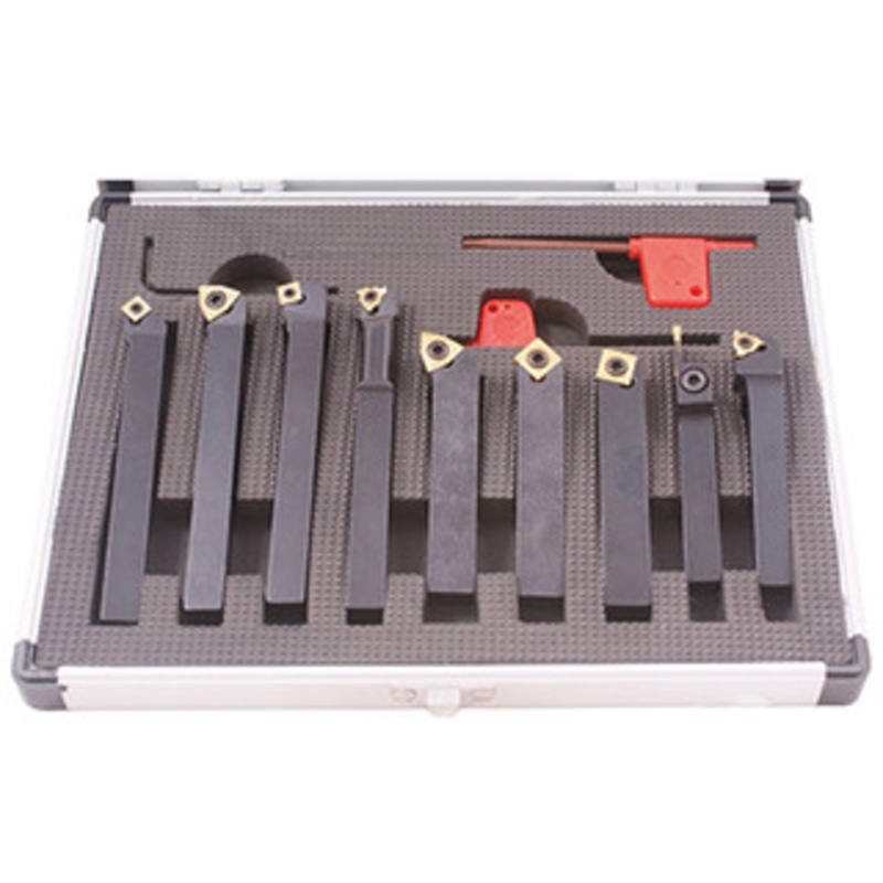 Precise 9 Piece Indexable Turning & Boring Tool Sets