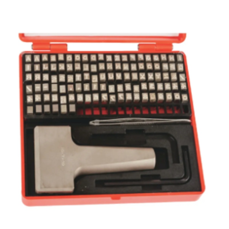 Pryor Steel Type 119 Piece Set, 1/16 Character Size, 12 Type Holder Capacity