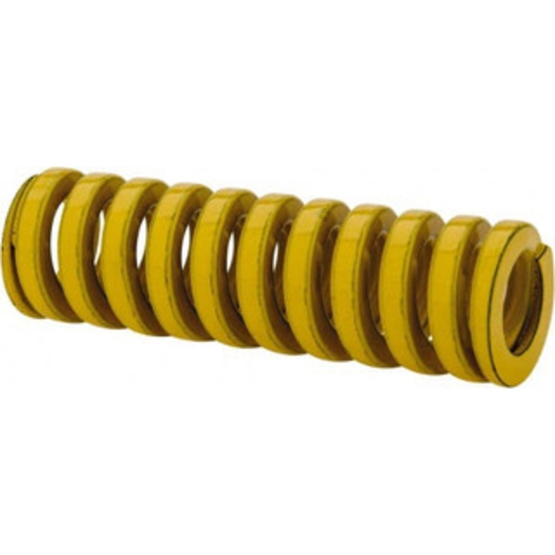 Danly 5/8 Hole Diam, 11/32 Rod Diam, 2 Free Length, Yellow Die Spring 31.7 Lb Max Deflection, 0.5 Max Deflection, Extra Heavy Duty, Chromium Vanadium Steel 9-1008-36 – 76016450