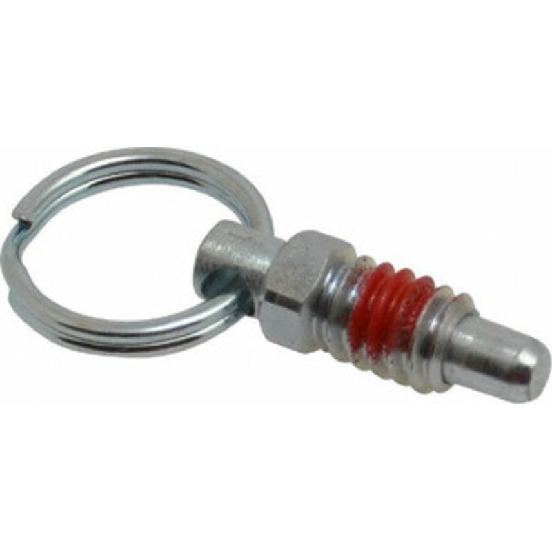 Gibraltar 1/4-20, 0.31 Thread Length, 0.16 Plunger Diam, 0.19 Plunger Projection, 0.5 Lb Init to 2 Lb Final End Force, Steel Pull Ring Plunger 0.31 Len Under Head, 0.44 Body Len, 0.62 Ring Diam, 0.62 Plunger Len PR25A-PT-G – 67974907