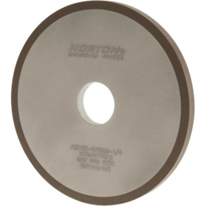 Norton 6 Diam x 1-1/4 Hole x 3/8 Thick, 150 Grit Surface Grinding Wheel Diamond, Type 1A1, Very Fine Grade, Resinoid Bond 69014191695 – 73551046