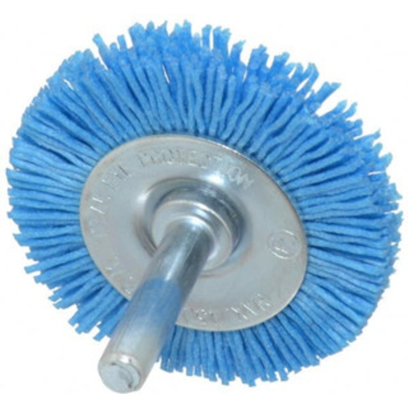 Value Collection 2 OD, 1/4 Shank Diam, Crimped Nylon Wheel Brush 1/4 Face Width, 5/16 Trim Length, 4,500 RPM 3805006555-1 – 82410242