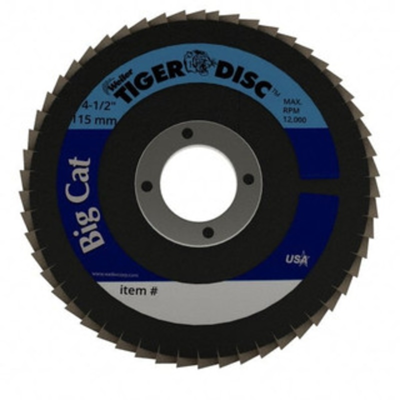 Weiler Abrasives 4-1/2 60 Grit 7/8 Center Hole Type 27 Zirconia Alumina Flap Disc Medium Grade, Coated, Arbor Attachment, Phenolic Backing, 12,000 RPM 96242 – 00094680