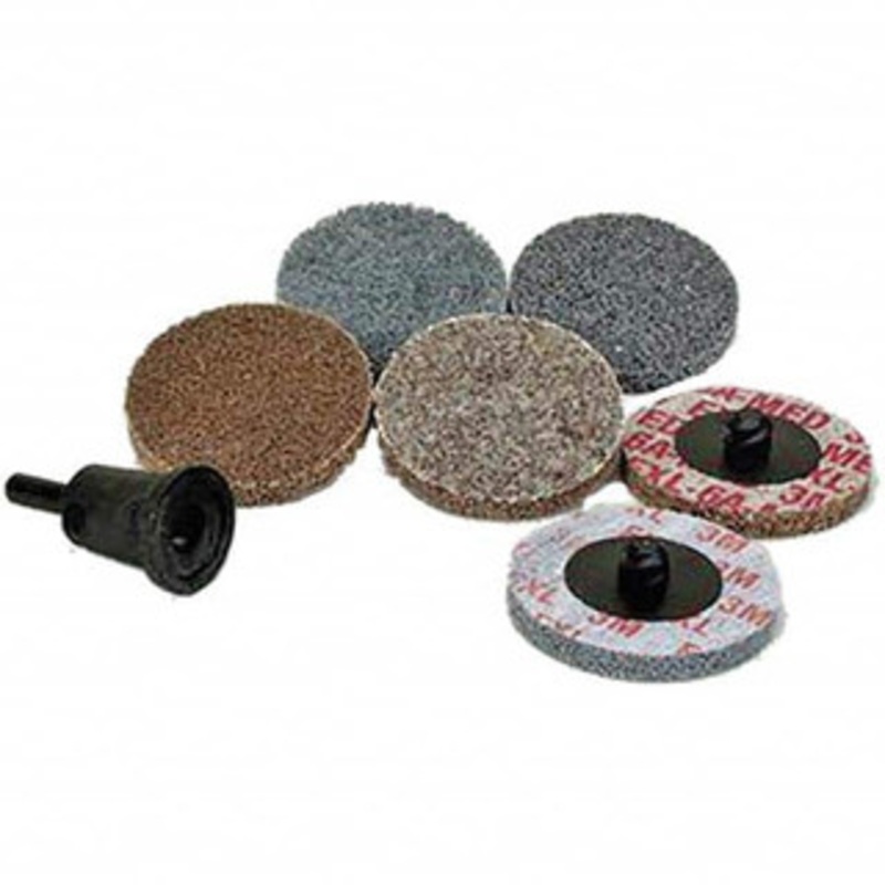 3M 7 Piece Deburring Kit 2 Diam Unitized Wheels in Fine, Medium & Coarse Grades, Quick Change Connection 7000144150 – 03051620