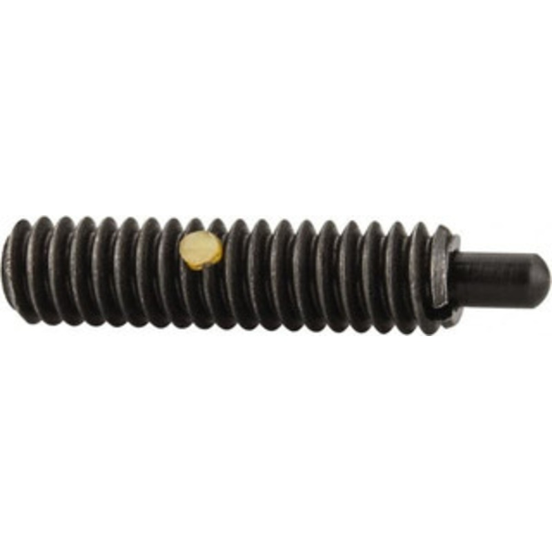 Gibraltar 1/4-20, 1 Thread Length, 3/16 Plunger Projection, Steel Threaded Spring Plunger 0.118 Max Plunger Diam, 1 Plunger Length, 3 Lb Init End Force, 13 Lb Final End Force SW10-4-PT-G – 75468462