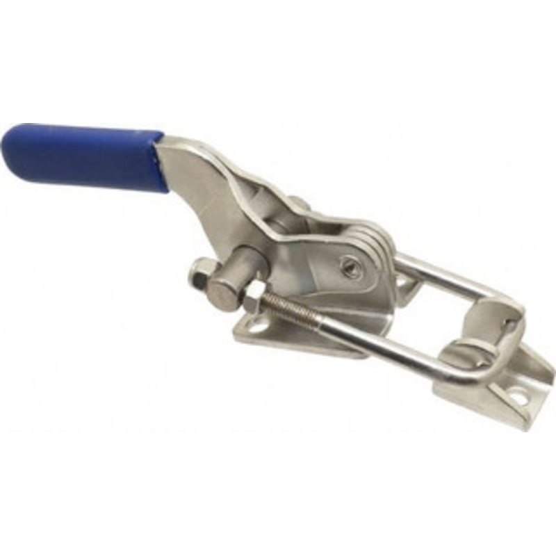 Gibraltar 2,000 Lb Capacity, Horizontal, U Hook, Flanged Base, Stainless Steel Pull Action Latch Clamp 2-1/2 Drawing Movement, 7-1/2 OAL, Whale Tail Handle GIB-LU-341-USS – 77863769