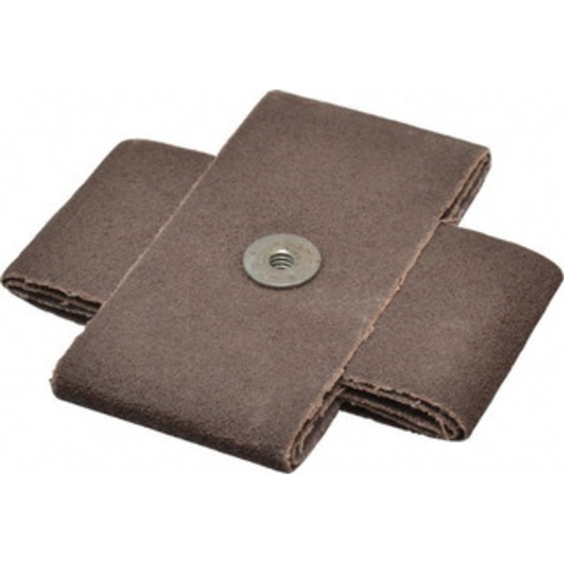 Made in USA 60 Grit, Medium Grade, Aluminum Oxide Cross Pad 4 Long x 2 Wide x 2 Thick, Cloth Backed, X Backing Weight, 10 Ply, 12,000 Max RPM 809775-69936 – 60318789